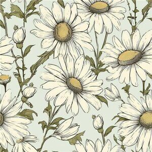 Boho Peel and Stick Wallpaper Floral Daisy Vintage Removable Vinyl Wall Decor